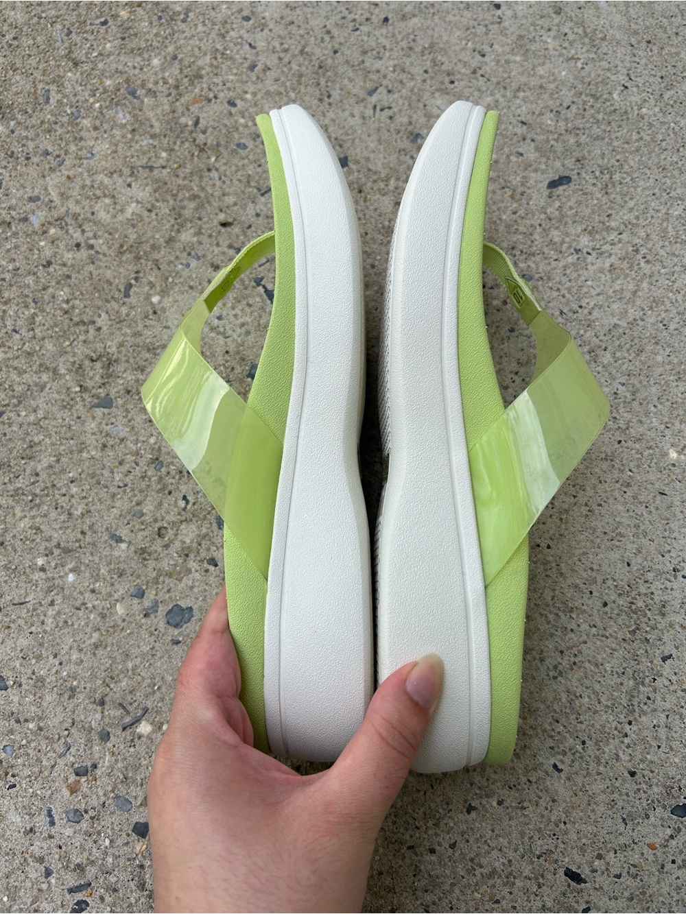 NWOT Vionic Luminous Thong Chunky Platform Sandal Lime Green Womens Size 10 NEW - Picture 7 of 9